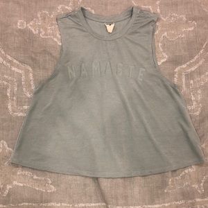 Spiritual Gangster Namaste Mint Green Crop Top